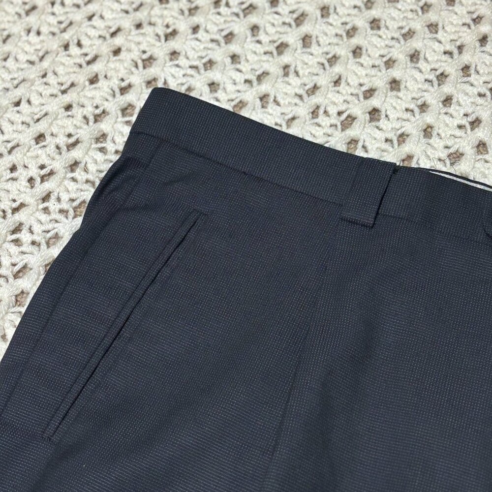 Zanella Robert Men Gray Pure Virgin Wool Dress Pants Made in Italy Slacks 42x31